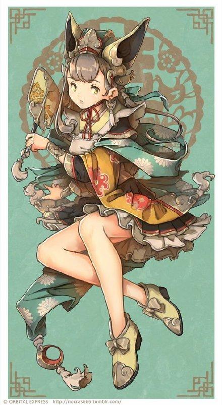 一组充满东方风情的绘画作品这画风也太美了