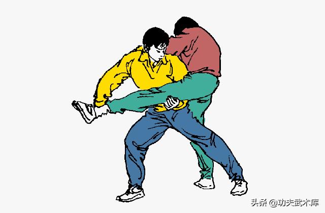 抱腿摔法-适合速度快,身材较矮小的防身自卫者使用的格斗技法